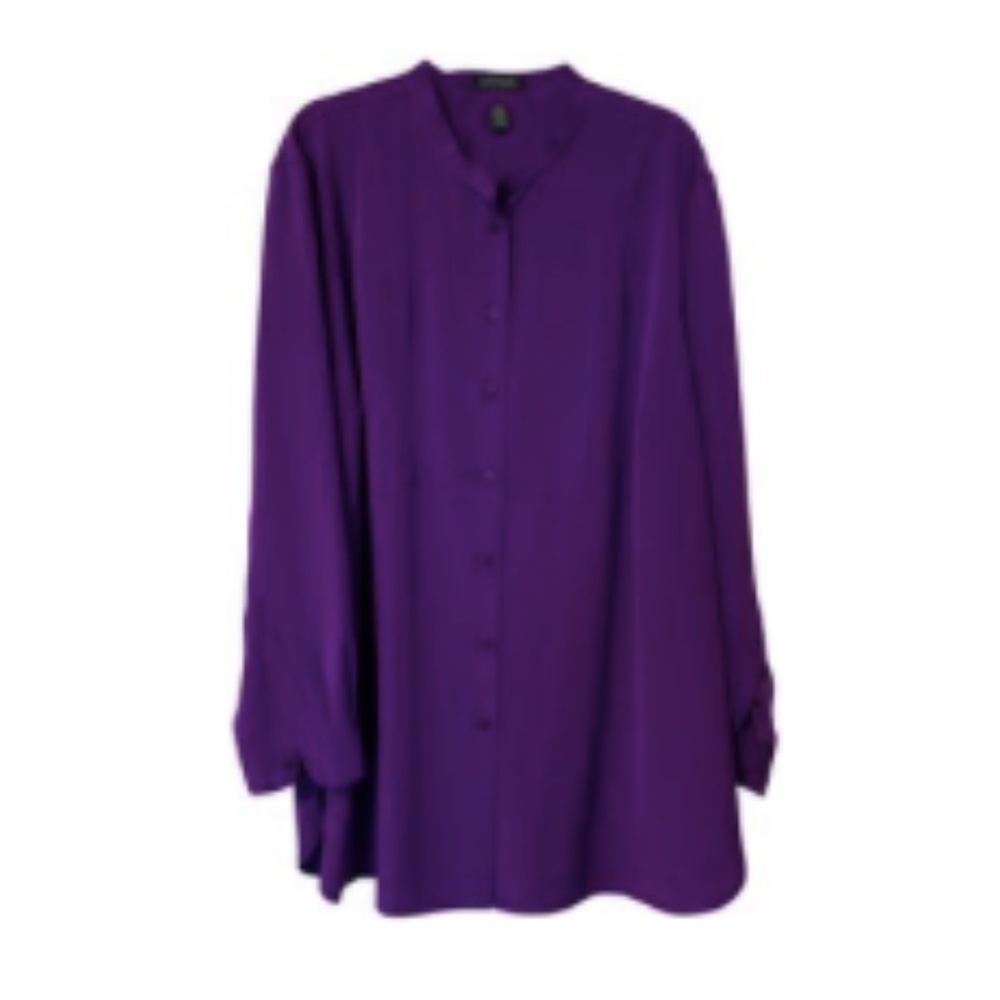 Lauren Ralph Lauren Purple Blouse 3X